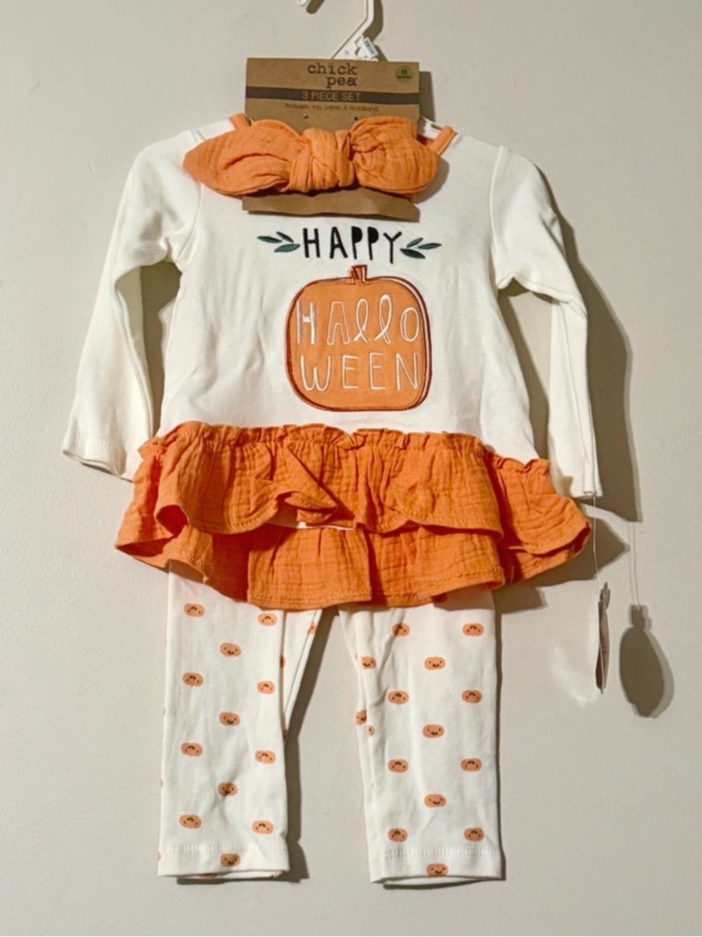Chick Pea Halloween 3 piece Girls set NWT